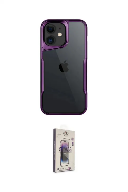ieg™ iPhone 11 Kılıf Akış Çizgi Koleksiyonu - Siyah Bilvis 3D Cam Ekran Koruyucu
