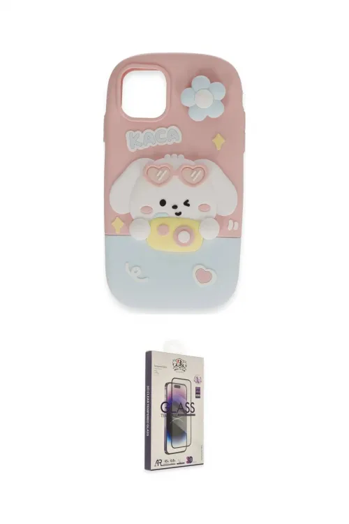 ieg™ iPhone 11 Kılıf Akış Yansıma - Siyah Bilvis 3D Cam Ekran Koruyucu