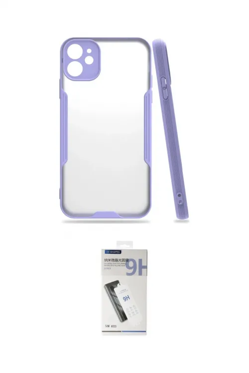 ieg™ iPhone 11 Kılıf Atlas Asil Serisi - Şeffaf Uv Polymer Nano Ekran Koruyucu
