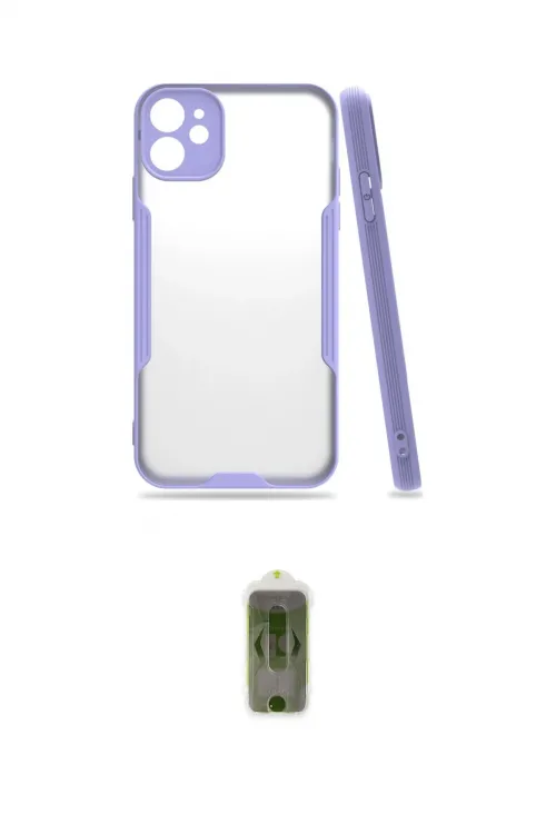 ieg™ iPhone 11 Kılıf Atlas Asil Serisi - Siyah Joko Magic 5D Hayalet Cam