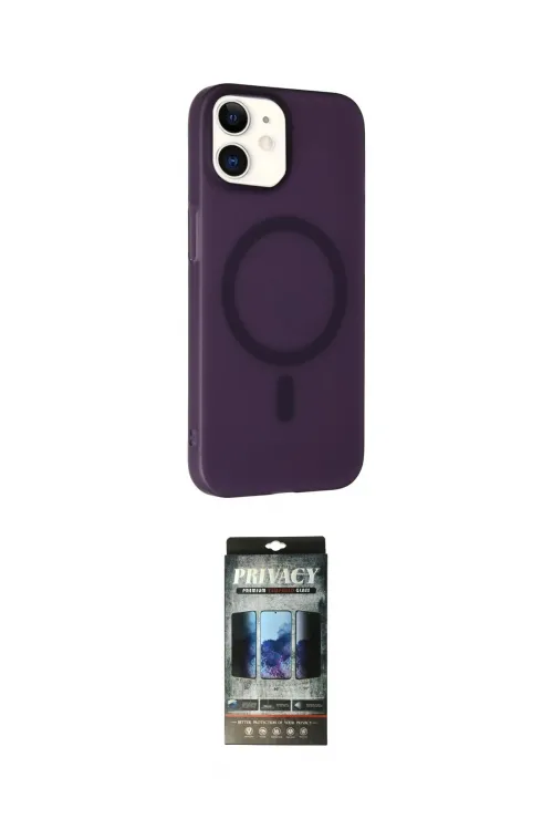 ieg™ iPhone 11 Kılıf Çekirdek Modern Prime - Siyah 34D Hayalet Izgaralı Cam