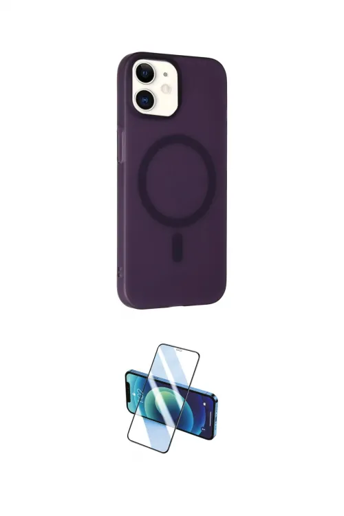 ieg™ iPhone 11 Kılıf Çekirdek Modern Prime - Siyah 3D Antistatik Cam Ekran Koruyucu