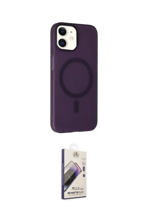 ieg™ iPhone 11 Kılıf Çekirdek Modern Prime - Siyah Bilvis 3D Mat Cam Ekran Koruyucu