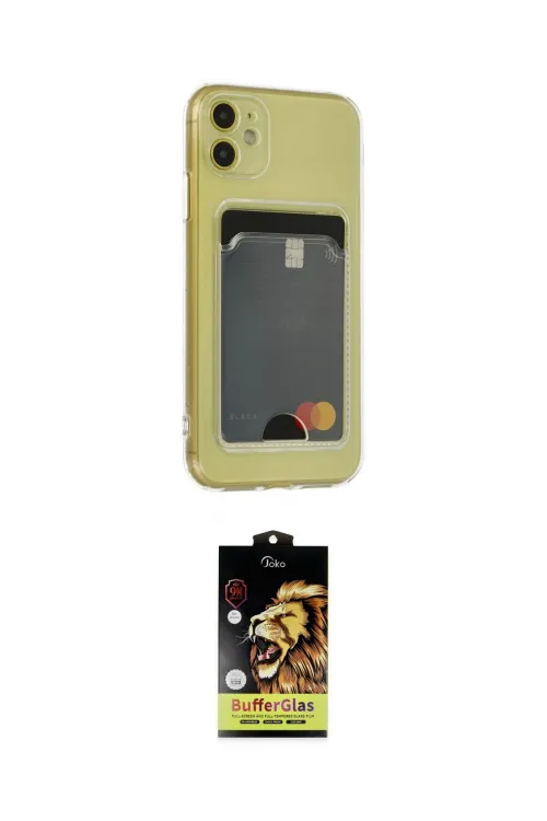 ieg™ iPhone 11 Kılıf Doruk Klasik Koleksiyonu - Siyah Buffer Cam Ekran Koruyucu