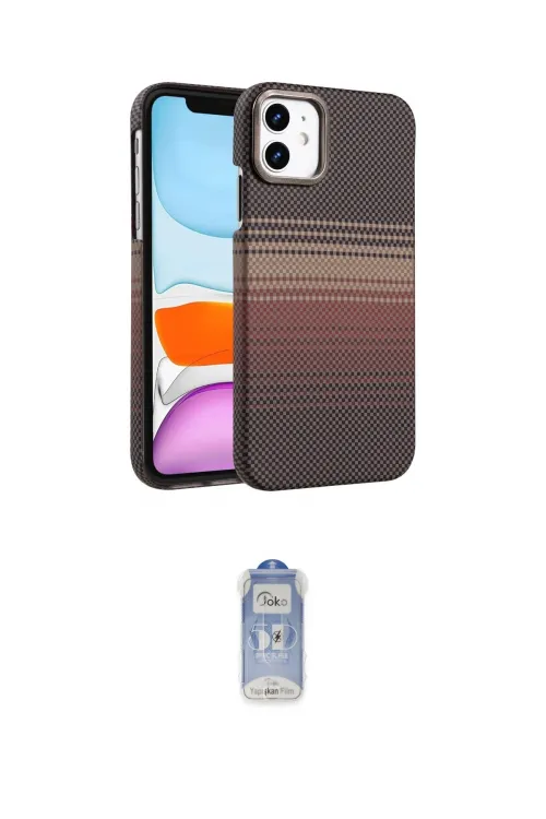 ieg™ iPhone 11 Kılıf Doruk Serisi - Siyah Joko Magic 5D Cam