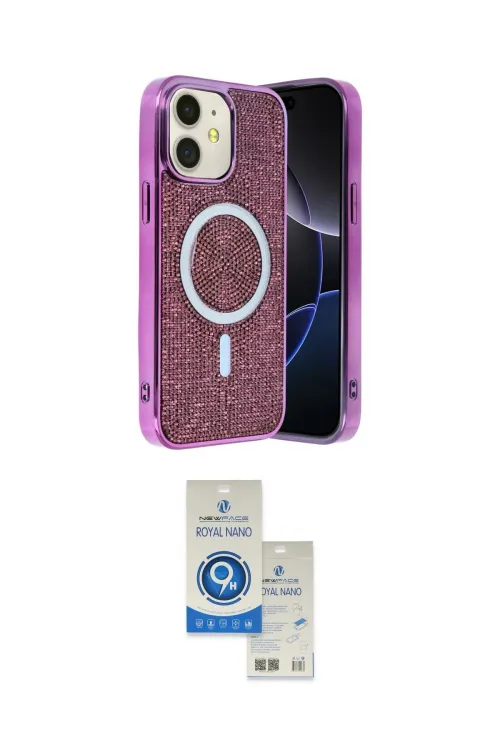 ieg™ iPhone 11 Kılıf Eksen Çizgi - Şeffaf Royal Nano Ekran Koruyucu