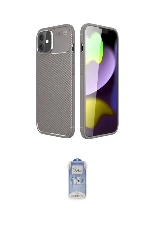 ieg™ iPhone 11 Kılıf Eksen Form Prime - Siyah Joko Magic 5D Cam
