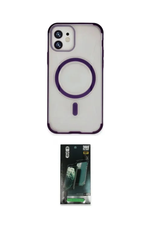 ieg™ iPhone 11 Kılıf Eksen Klasik Koleksiyonu - Şeffaf 360 Full Body Arka Koruyucu