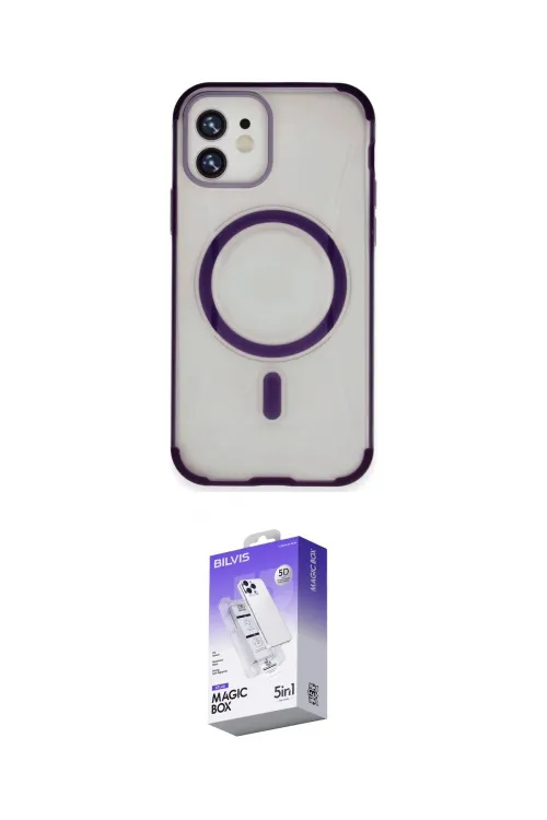 ieg™ iPhone 11 Kılıf Eksen Klasik Koleksiyonu - Siyah Bilvis 5in1 3D Magic Cam Ekran Koruyucu