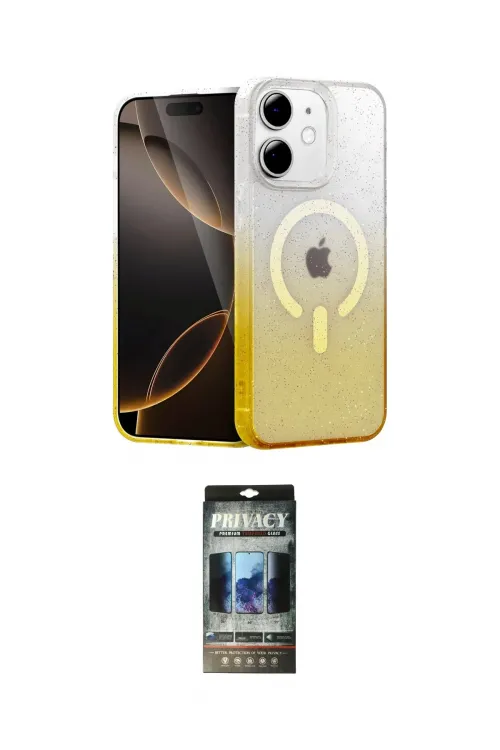 ieg™ iPhone 11 Kılıf Eksen Minimal Özel Seri - Siyah 34D Hayalet Izgaralı Cam
