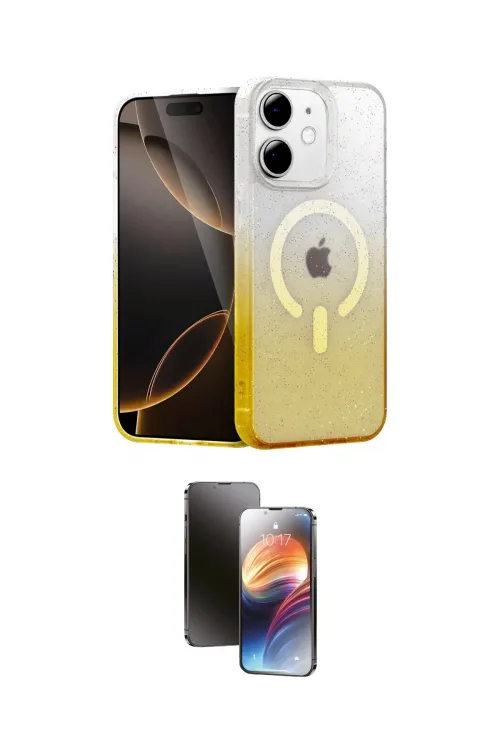 ieg™ iPhone 11 Kılıf Eksen Minimal Özel Seri - Siyah 3D Antistatik Mat Seramik Nano Ekran Koruyucu