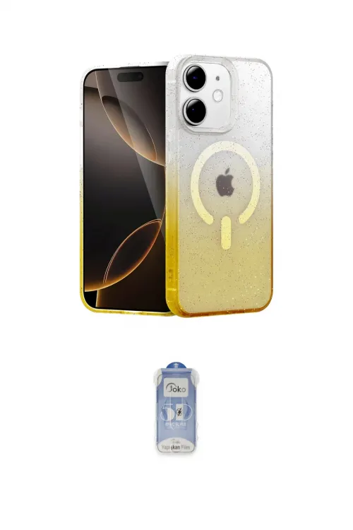 ieg™ iPhone 11 Kılıf Eksen Minimal Özel Seri - Siyah Joko Magic 5D Cam