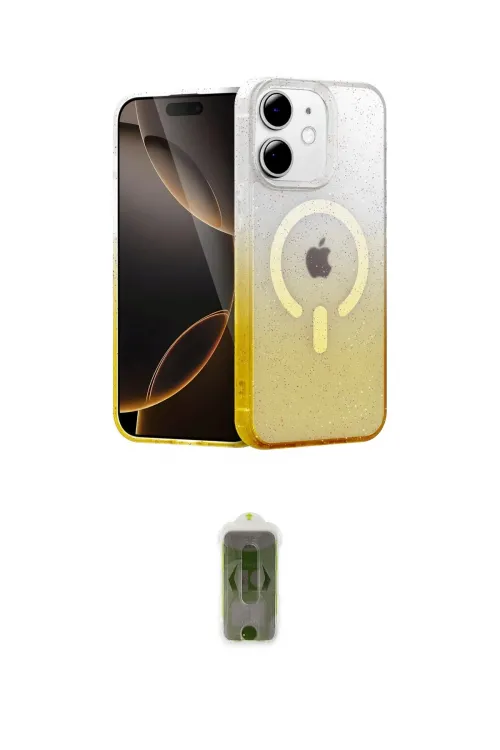 ieg™ iPhone 11 Kılıf Eksen Minimal Özel Seri - Siyah Joko Magic 5D Hayalet Cam