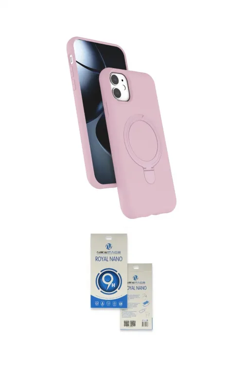 ieg™ iPhone 11 Kılıf İz Işık Koleksiyonu - Şeffaf Royal Nano Ekran Koruyucu