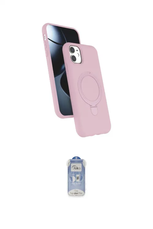 ieg™ iPhone 11 Kılıf İz Işık Koleksiyonu - Siyah Joko Magic 5D Cam