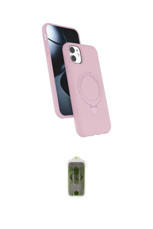 ieg™ iPhone 11 Kılıf İz Işık Koleksiyonu - Siyah Joko Magic 5D Hayalet Cam