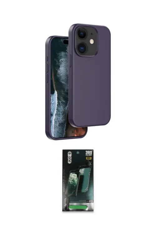 ieg™ iPhone 11 Kılıf Kıvılcım Çizgi Serisi - Şeffaf 360 Full Body Arka Koruyucu