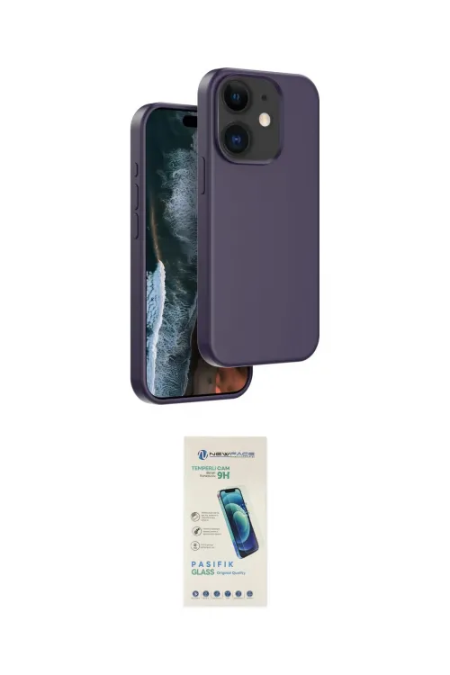 ieg™ iPhone 11 Kılıf Kıvılcım Çizgi Serisi - Şeffaf Pasifik Cam Ekran Koruyucu
