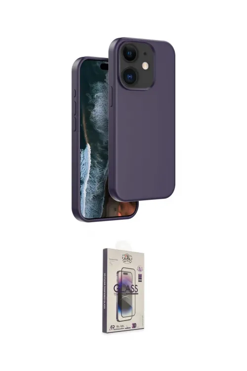 ieg™ iPhone 11 Kılıf Kıvılcım Çizgi Serisi - Siyah Bilvis 3D Cam Ekran Koruyucu