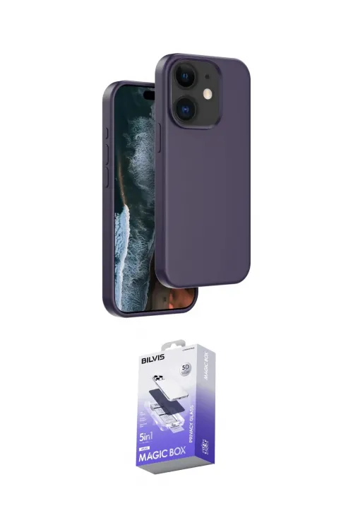ieg™ iPhone 11 Kılıf Kıvılcım Çizgi Serisi - Siyah Bilvis 5in1 5D Magic Hayalet Cam Ekran Koruyucu