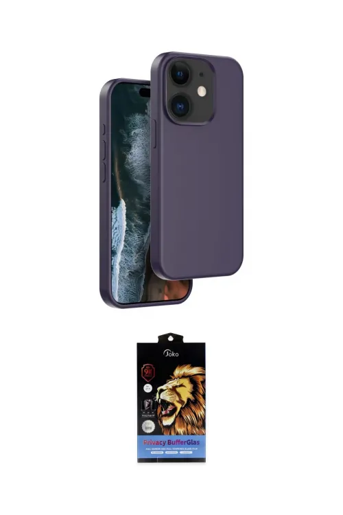 ieg™ iPhone 11 Kılıf Kıvılcım Çizgi Serisi - Siyah Buffer Hayalet Cam Ekran Koruyucu