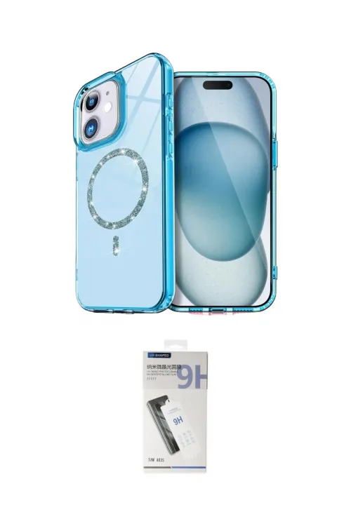 ieg™ iPhone 11 Kılıf Kıvılcım Form Prime - Şeffaf Uv Polymer Nano Ekran Koruyucu