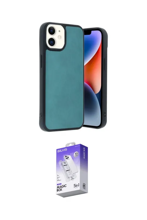 ieg™ iPhone 11 Kılıf Kıvılcım Işık Serisi - Siyah Bilvis 5in1 3D Magic Cam Ekran Koruyucu