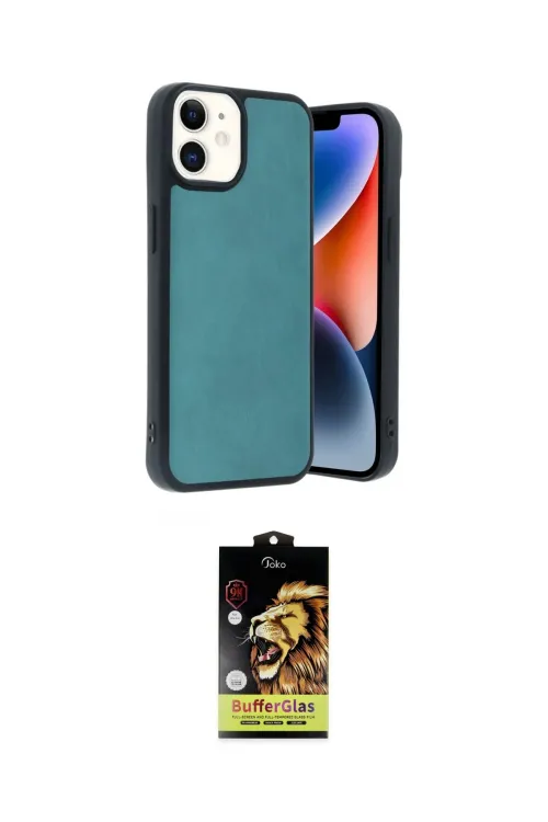ieg™ iPhone 11 Kılıf Kıvılcım Işık Serisi - Siyah Buffer Cam Ekran Koruyucu