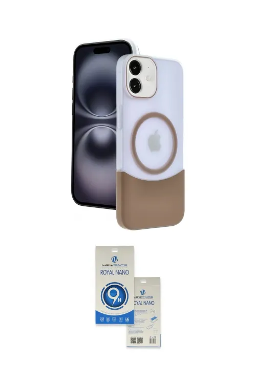 ieg™ iPhone 11 Kılıf Kozmos Form Özel Seri - Şeffaf Royal Nano Ekran Koruyucu