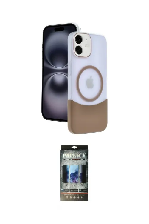ieg™ iPhone 11 Kılıf Kozmos Form Özel Seri - Siyah 34D Hayalet Izgaralı Cam