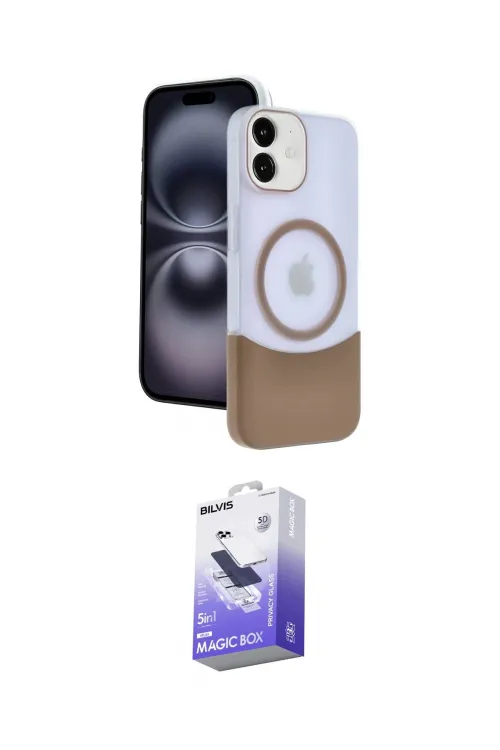 ieg™ iPhone 11 Kılıf Kozmos Form Özel Seri - Siyah Bilvis 5in1 5D Magic Hayalet Cam Ekran Koruyucu