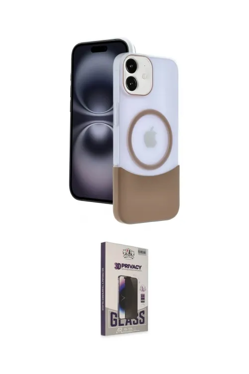 ieg™ iPhone 11 Kılıf Kozmos Form Özel Seri - Siyah Bilvis Hayalet Cam Ekran Koruyucu