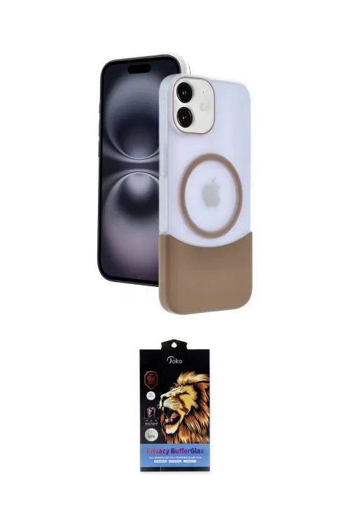 ieg™ iPhone 11 Kılıf Kozmos Form Özel Seri - Siyah Buffer Hayalet Cam Ekran Koruyucu