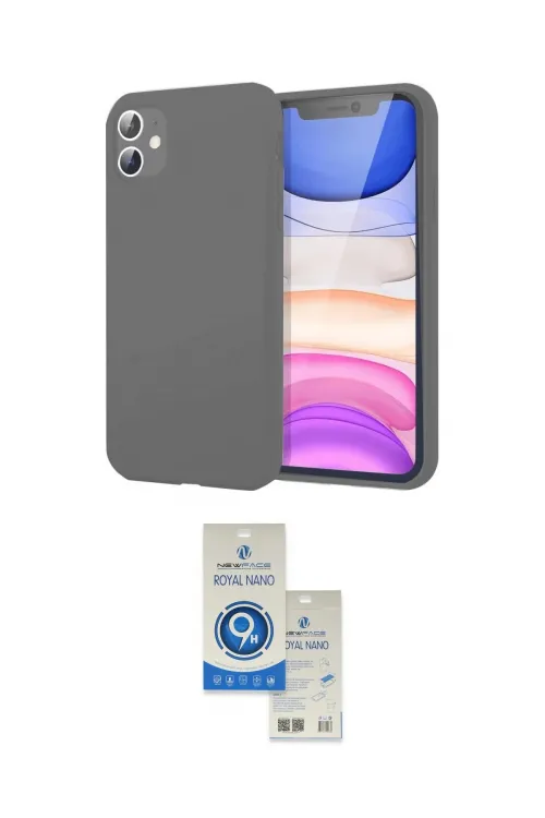 ieg™ iPhone 11 Kılıf Kozmos Yansıma Özel Seri - Şeffaf Royal Nano Ekran Koruyucu