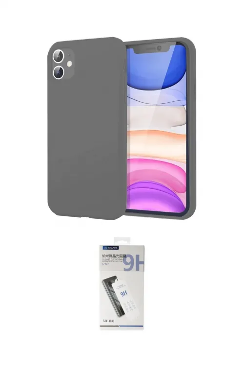 ieg™ iPhone 11 Kılıf Kozmos Yansıma Özel Seri - Şeffaf Uv Polymer Nano Ekran Koruyucu