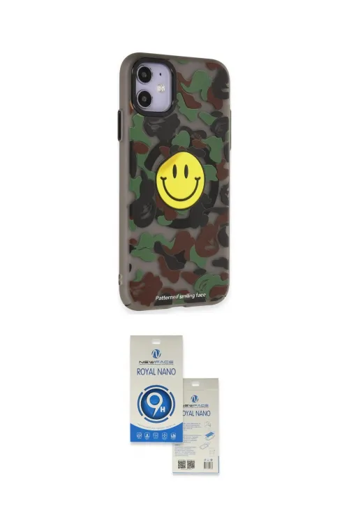 ieg™ iPhone 11 Kılıf Nova Doku Koleksiyonu - Şeffaf Royal Nano Ekran Koruyucu