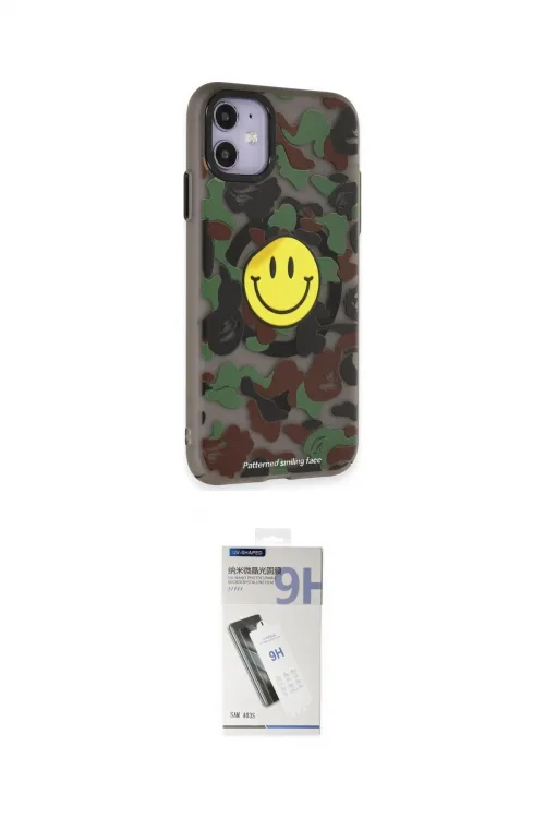 ieg™ iPhone 11 Kılıf Nova Doku Koleksiyonu - Şeffaf Uv Polymer Nano Ekran Koruyucu