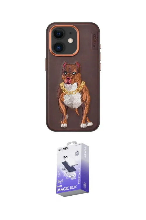 ieg™ iPhone 11 Kılıf Nova Form Koleksiyonu - Siyah Bilvis 5in1 5D Magic Hayalet Cam Ekran Koruyucu