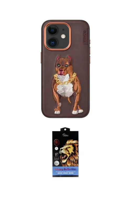ieg™ iPhone 11 Kılıf Nova Form Koleksiyonu - Siyah Buffer Hayalet Cam Ekran Koruyucu
