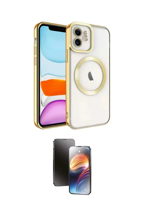 ieg™ iPhone 11 Kılıf Nova Işık Özel Seri - Siyah 3D Antistatik Mat Seramik Nano Ekran Koruyucu