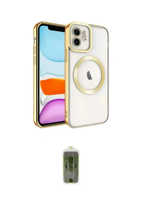 ieg™ iPhone 11 Kılıf Nova Işık Özel Seri - Siyah Joko Magic 5D Hayalet Cam