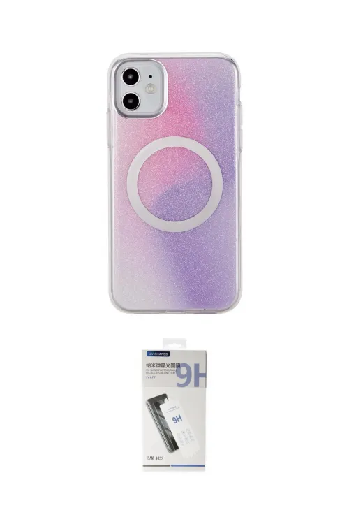 ieg™ iPhone 11 Kılıf Pusula Form - Şeffaf Uv Polymer Nano Ekran Koruyucu