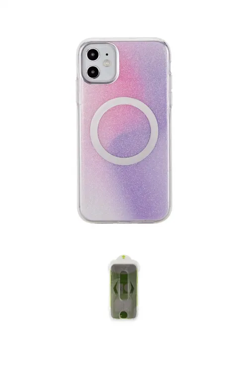 ieg™ iPhone 11 Kılıf Pusula Form - Siyah Joko Magic 5D Hayalet Cam