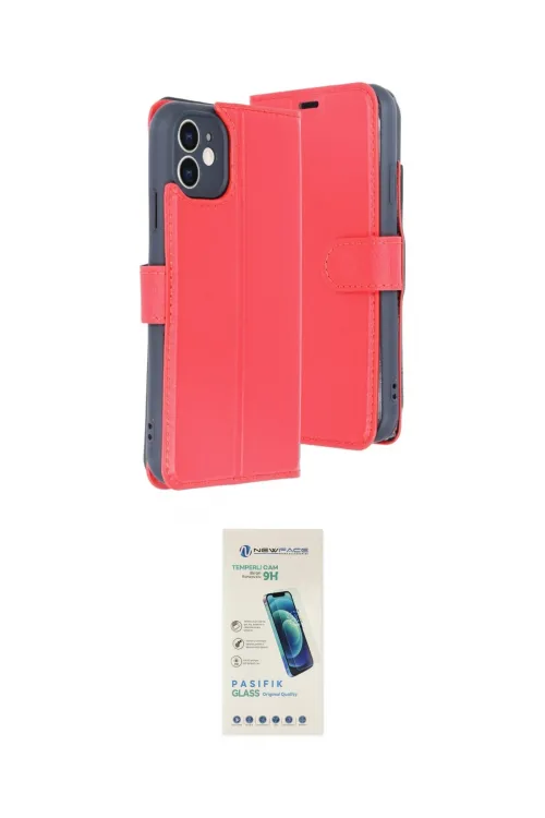 ieg™ iPhone 11 Kılıf Siluet Işık Serisi - Şeffaf Pasifik Cam Ekran Koruyucu