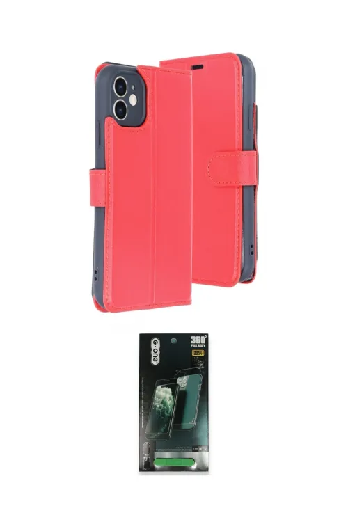 ieg™ iPhone 11 Kılıf Siluet Işık Serisi - Siyah 360 Mat Full Body Arka Koruyucu