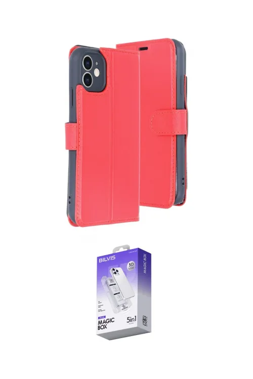 ieg™ iPhone 11 Kılıf Siluet Işık Serisi - Siyah Bilvis 5in1 3D Magic Cam Ekran Koruyucu