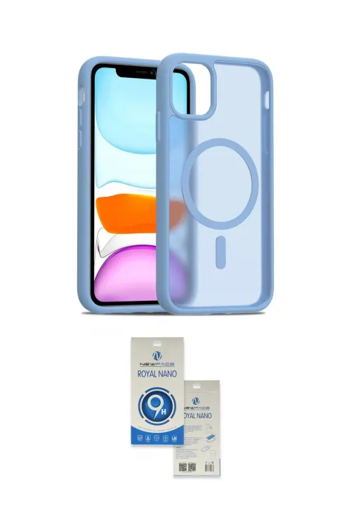 ieg™ iPhone 11 Kılıf Siluet Minimal Prime - Şeffaf Royal Nano Ekran Koruyucu