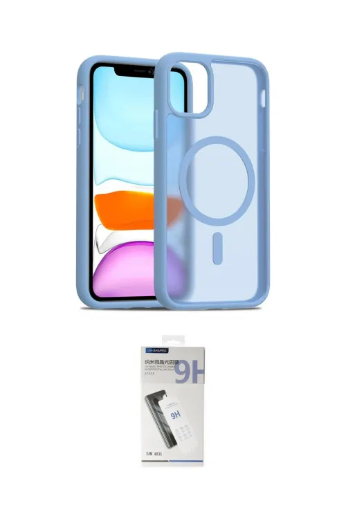 ieg™ iPhone 11 Kılıf Siluet Minimal Prime - Şeffaf Uv Polymer Nano Ekran Koruyucu