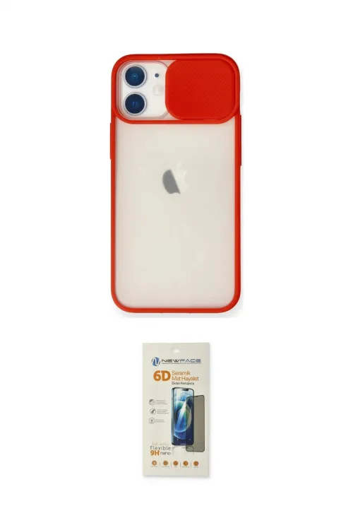 ieg™ iPhone 11 Kılıf Vadi Çizgi - Siyah 6D Mat Seramik Hayalet Nano Ekran Koruyucu