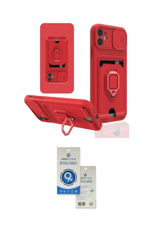 ieg™ iPhone 11 Kılıf Vadi Form Prime - Şeffaf Royal Nano Ekran Koruyucu